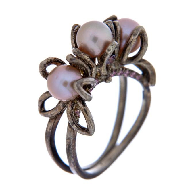Ring Lace Orchidee Zilver